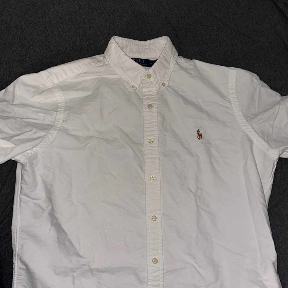 White Button Down Polo - image 1